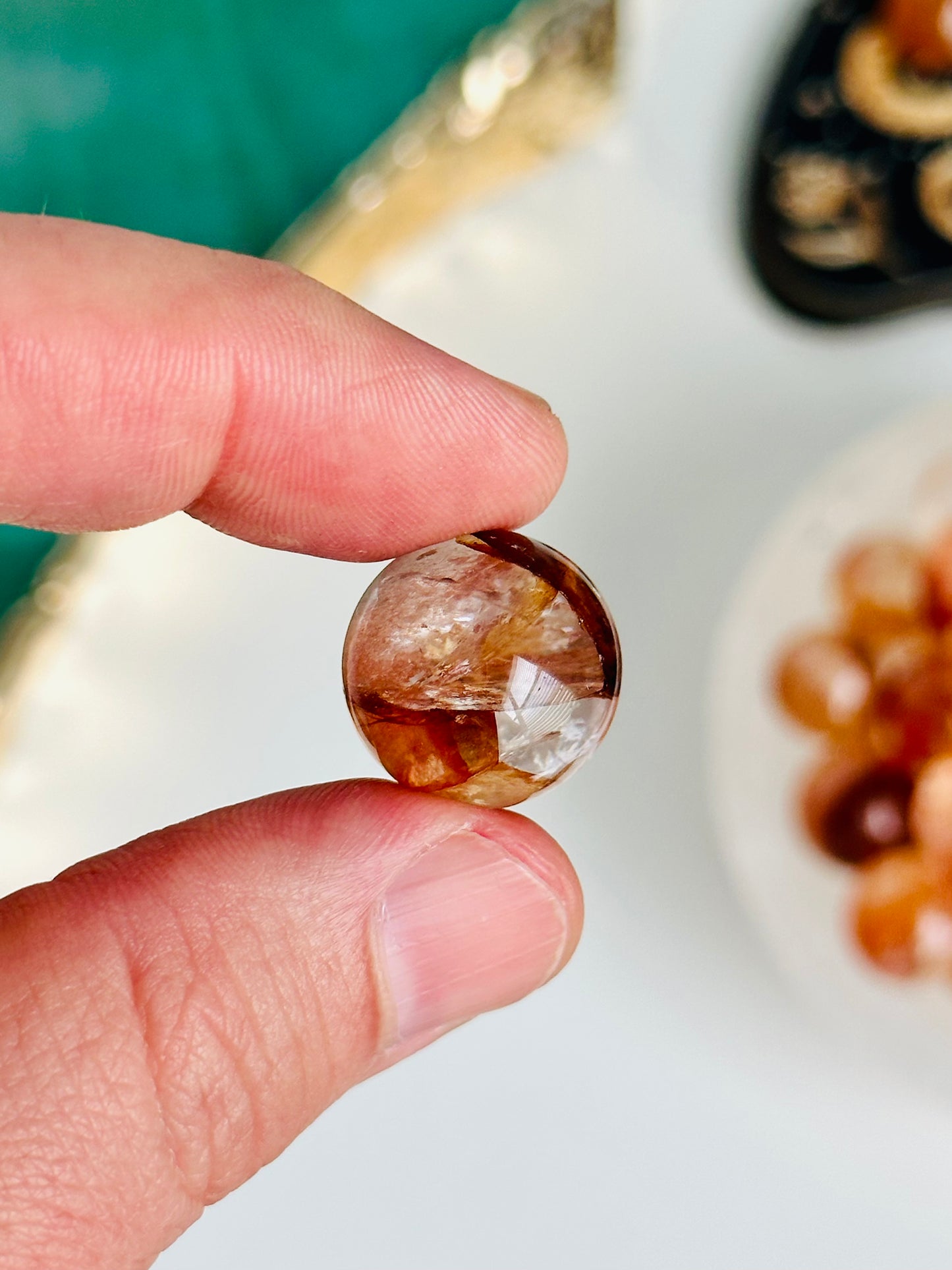 Fire Quartz/Hematoid Quartz Mini Sphere