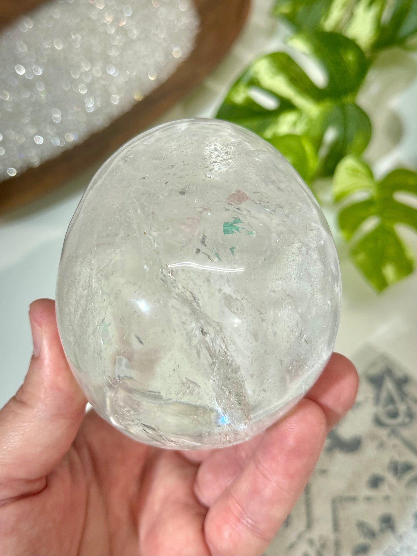 Premium Hollow Jaw Clear Quartz Skull Carving
