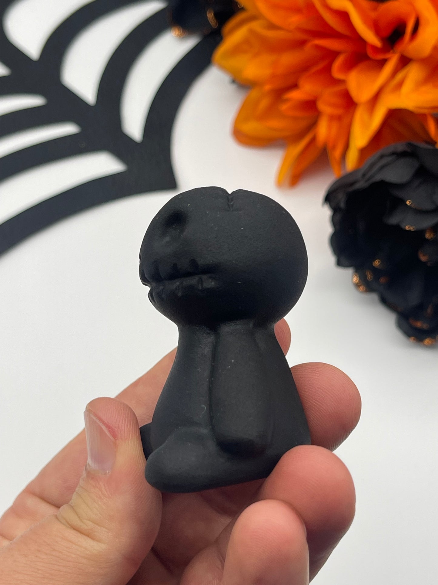 Black Obsidian Voodoo Doll Carving