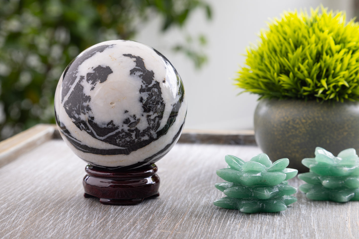 White Buffalo Turquoise Sphere