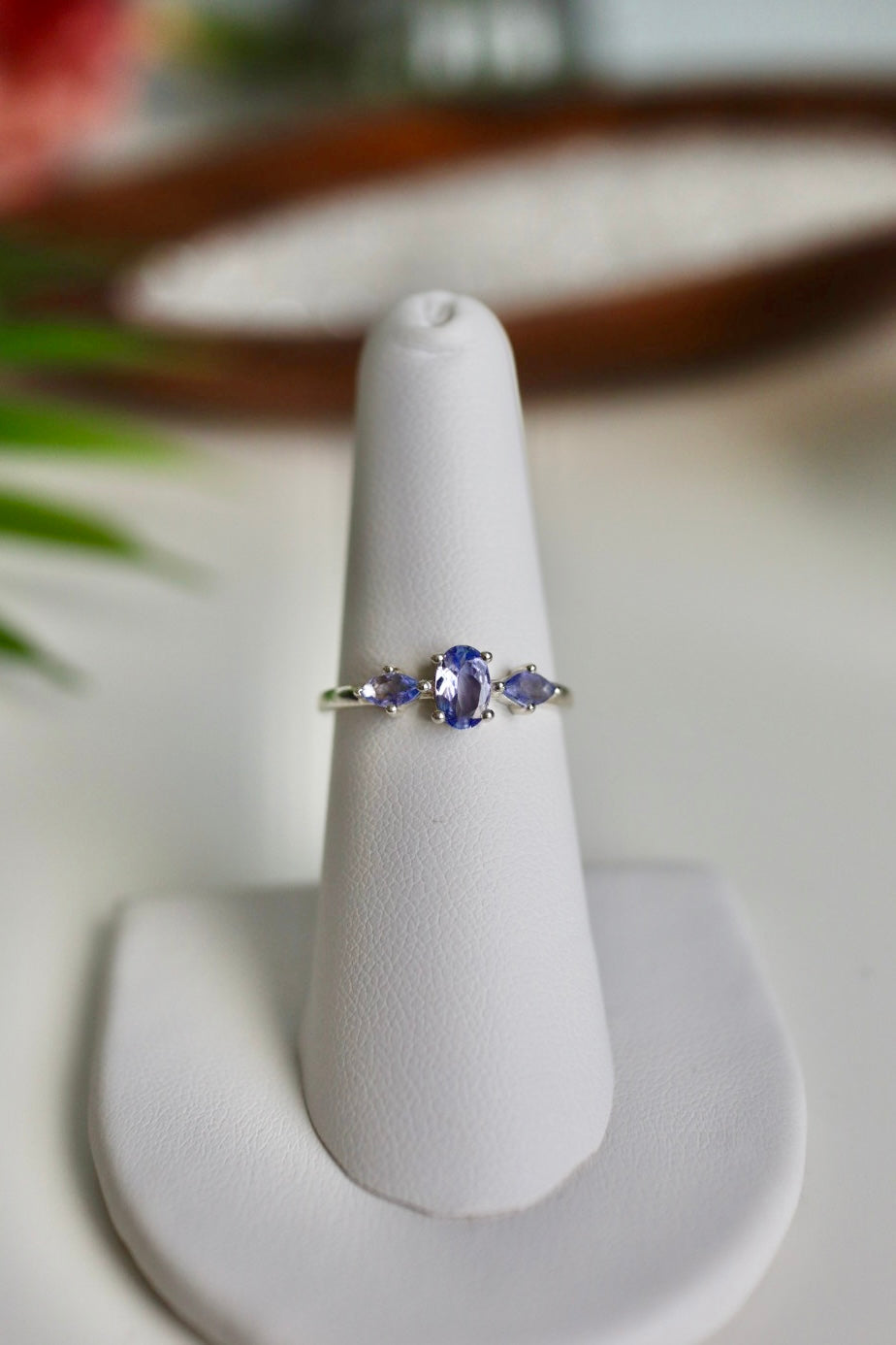 Dainty Tanzanite 3-Stone Ring