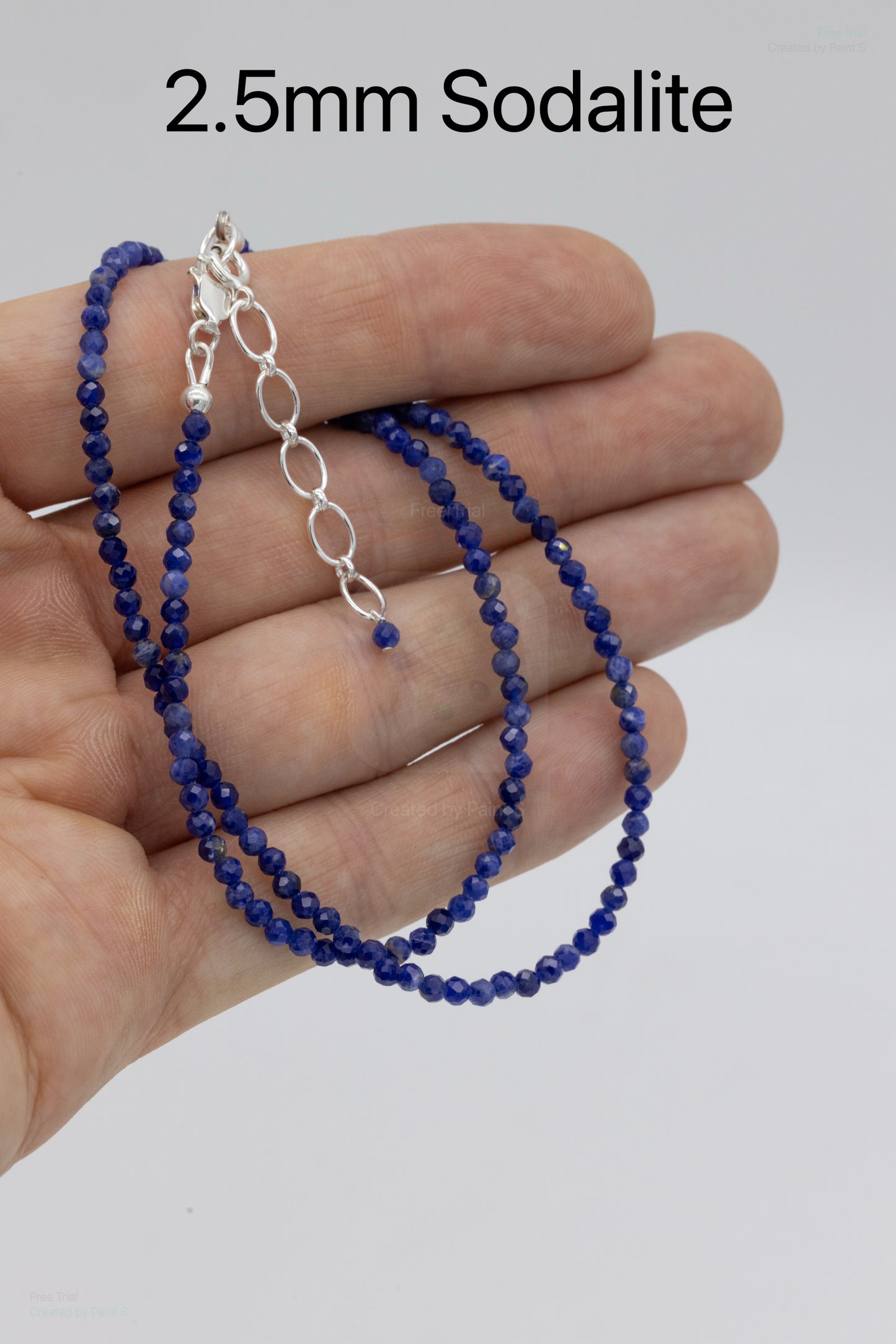 Adjustable Length Beaded Chain (click to see different materials)