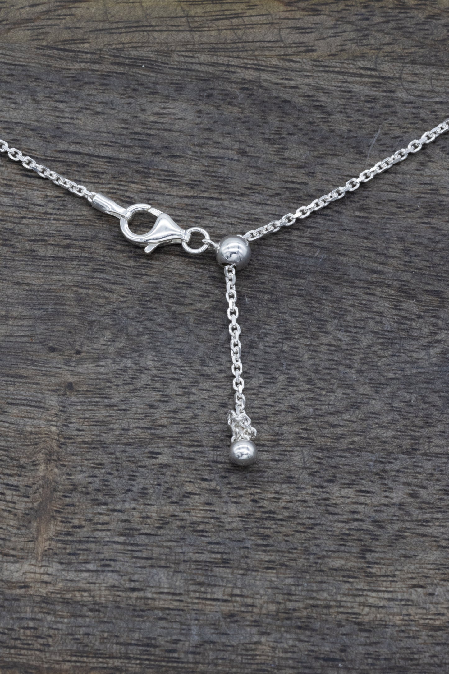 Adjustable Link .925 Sterling Silver Chain
