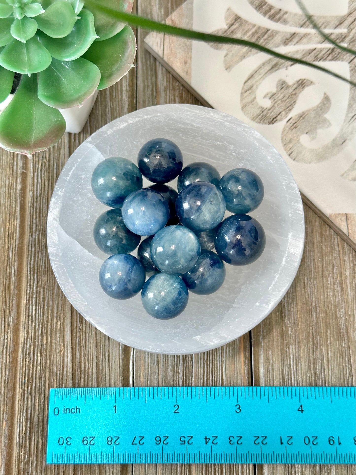 High Quality, Blue Kyanite Mini Spheres