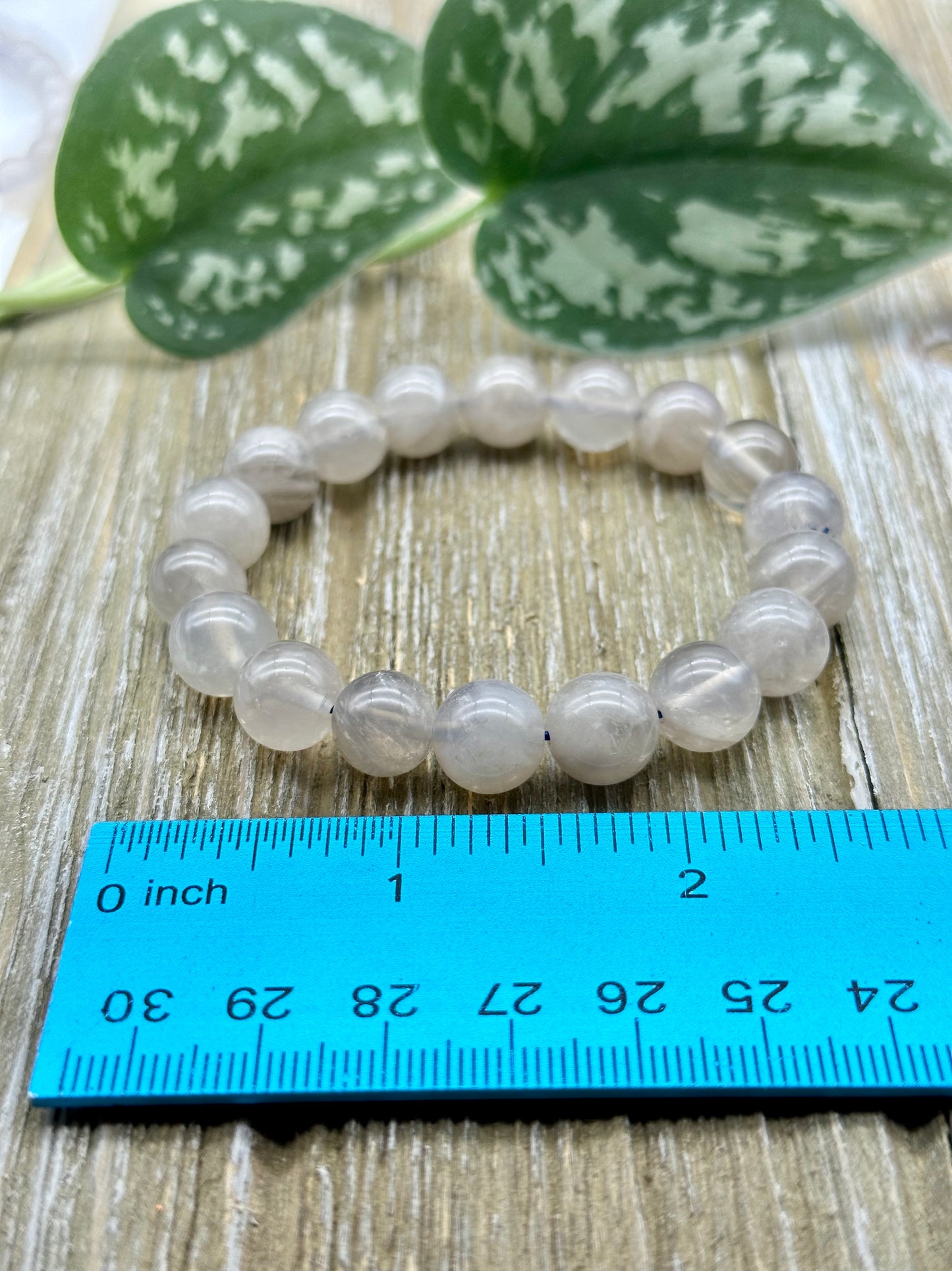 8-9mm Blue Rose Quartz Stretch Bracelet