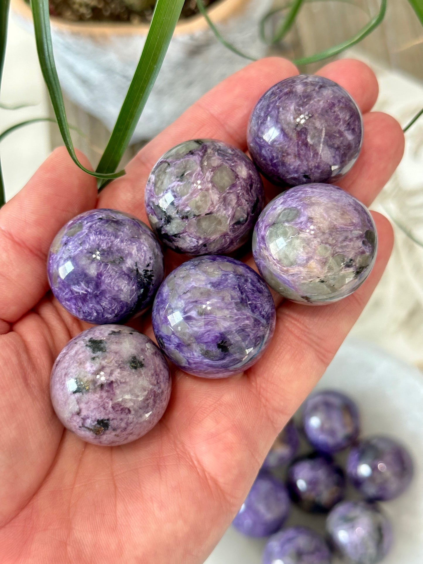 Small Charoite Sphere