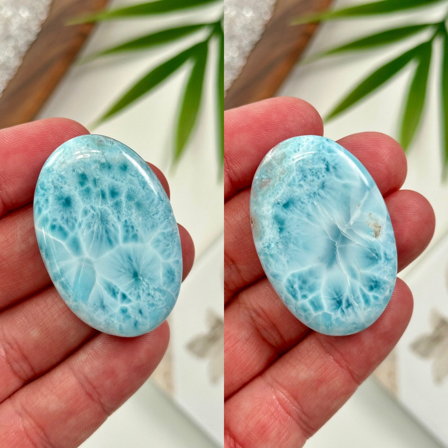 AA Larimar Palm Stones