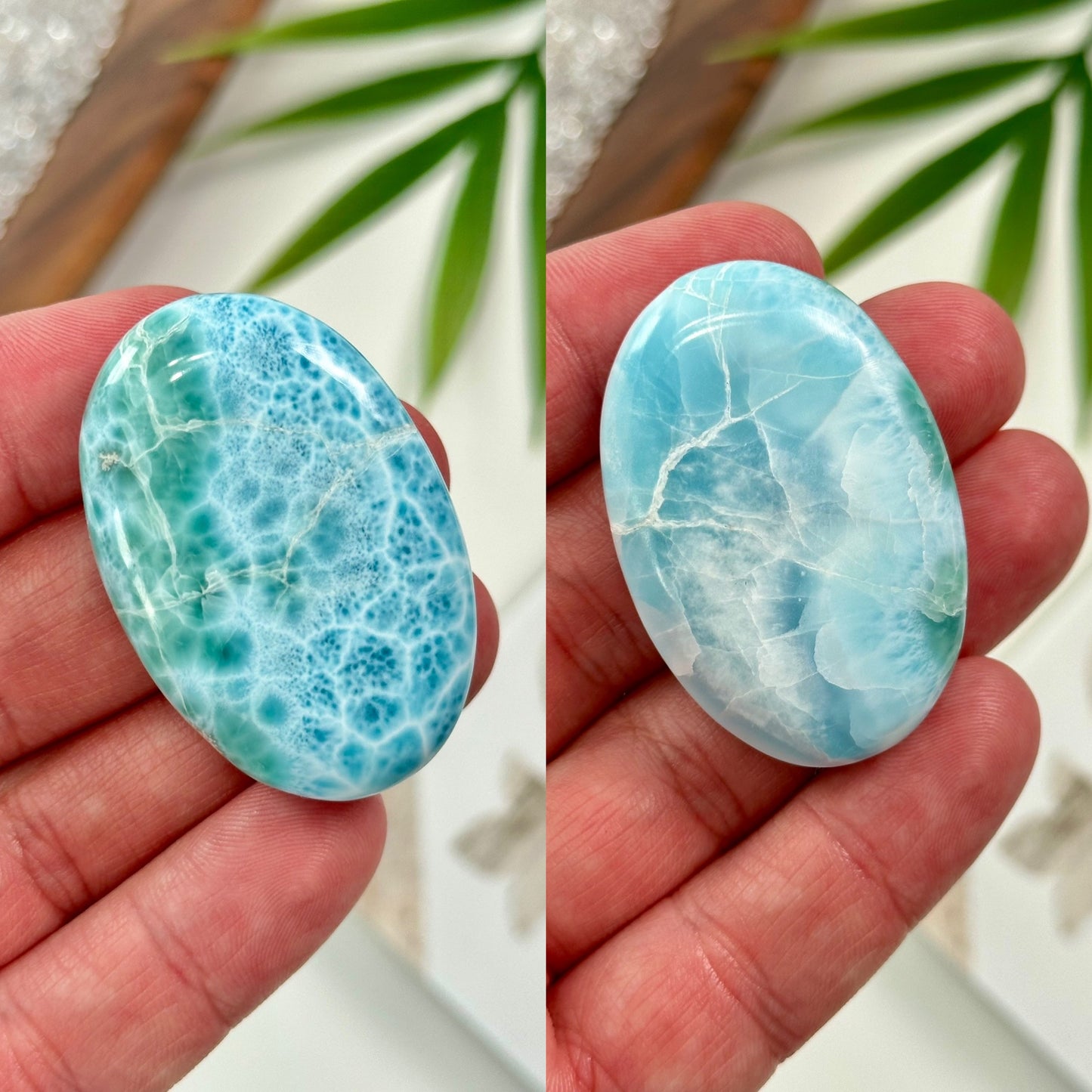 AA Larimar Palm Stones