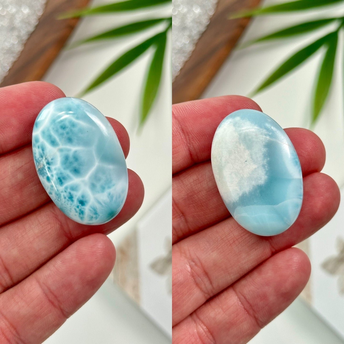 AA Larimar Palm Stones