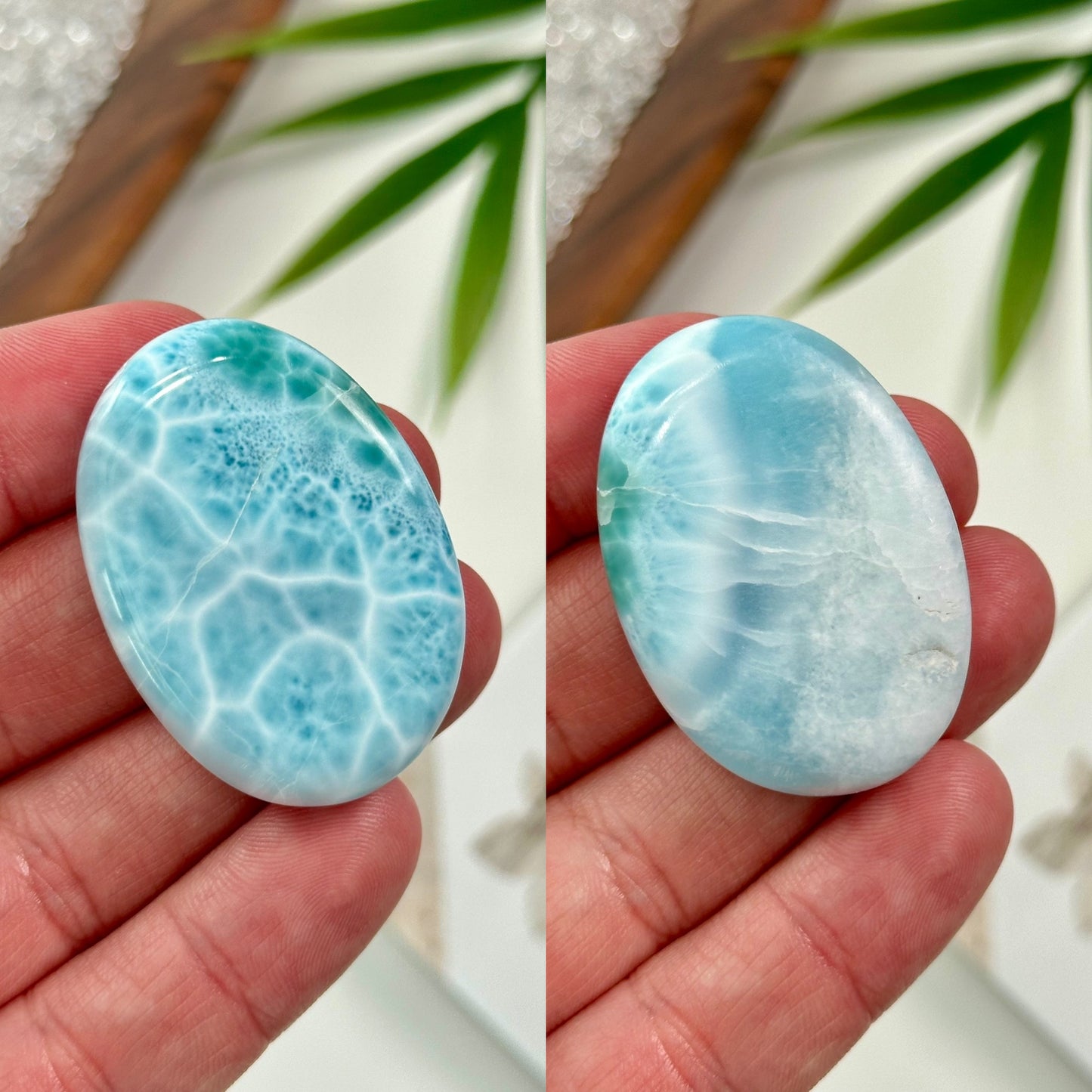 AA Larimar Palm Stones