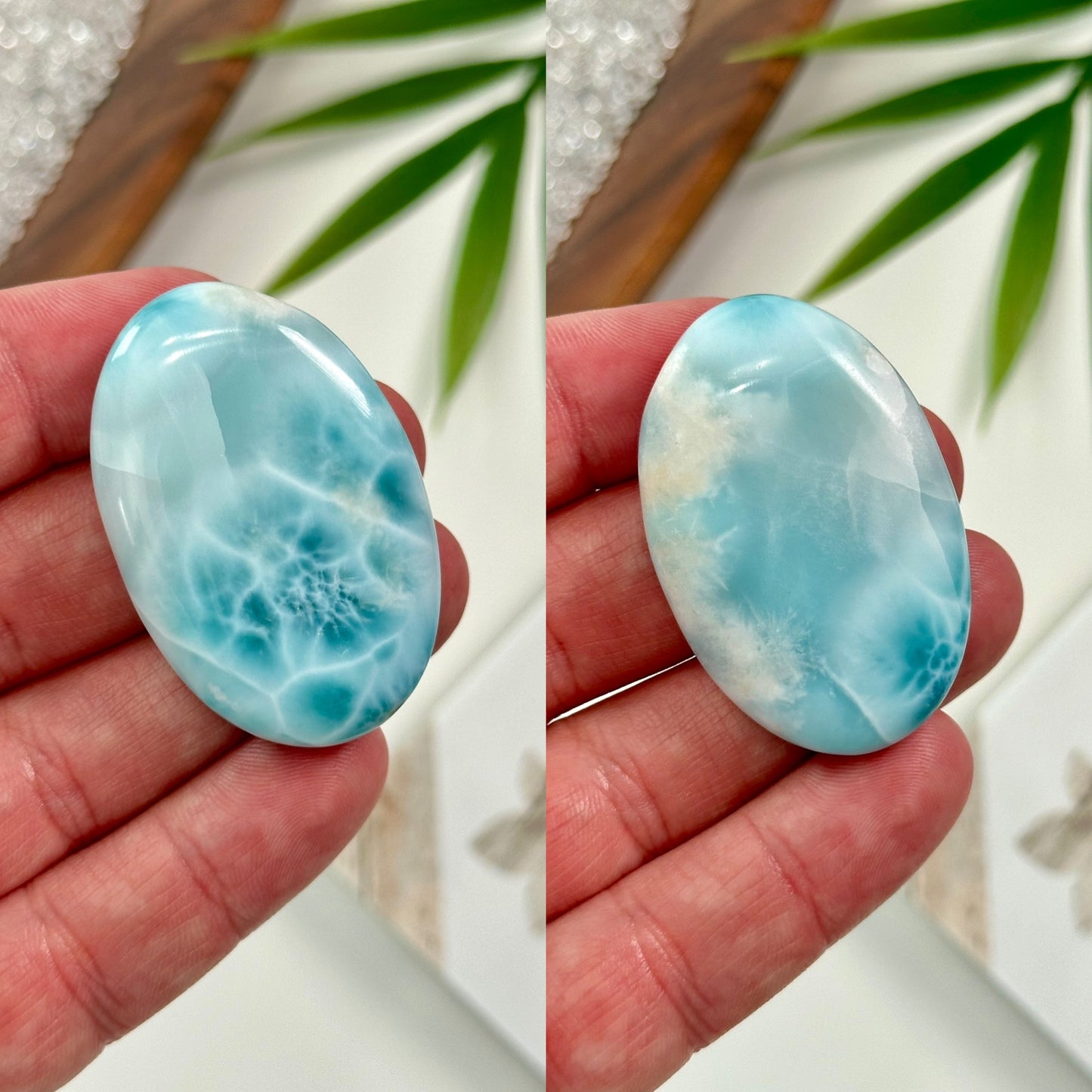 AA Larimar Palm Stones