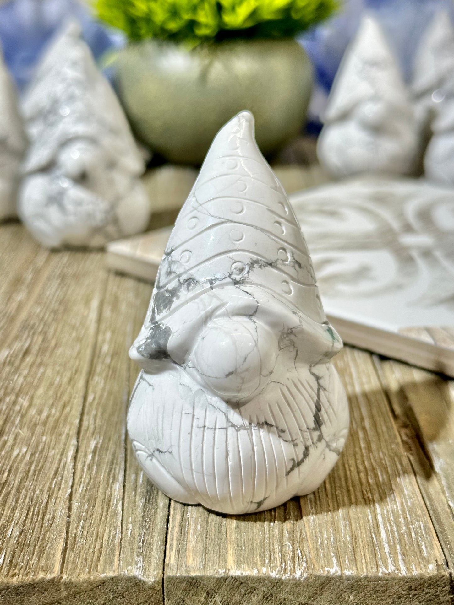 Small Howlite Gnome Carving