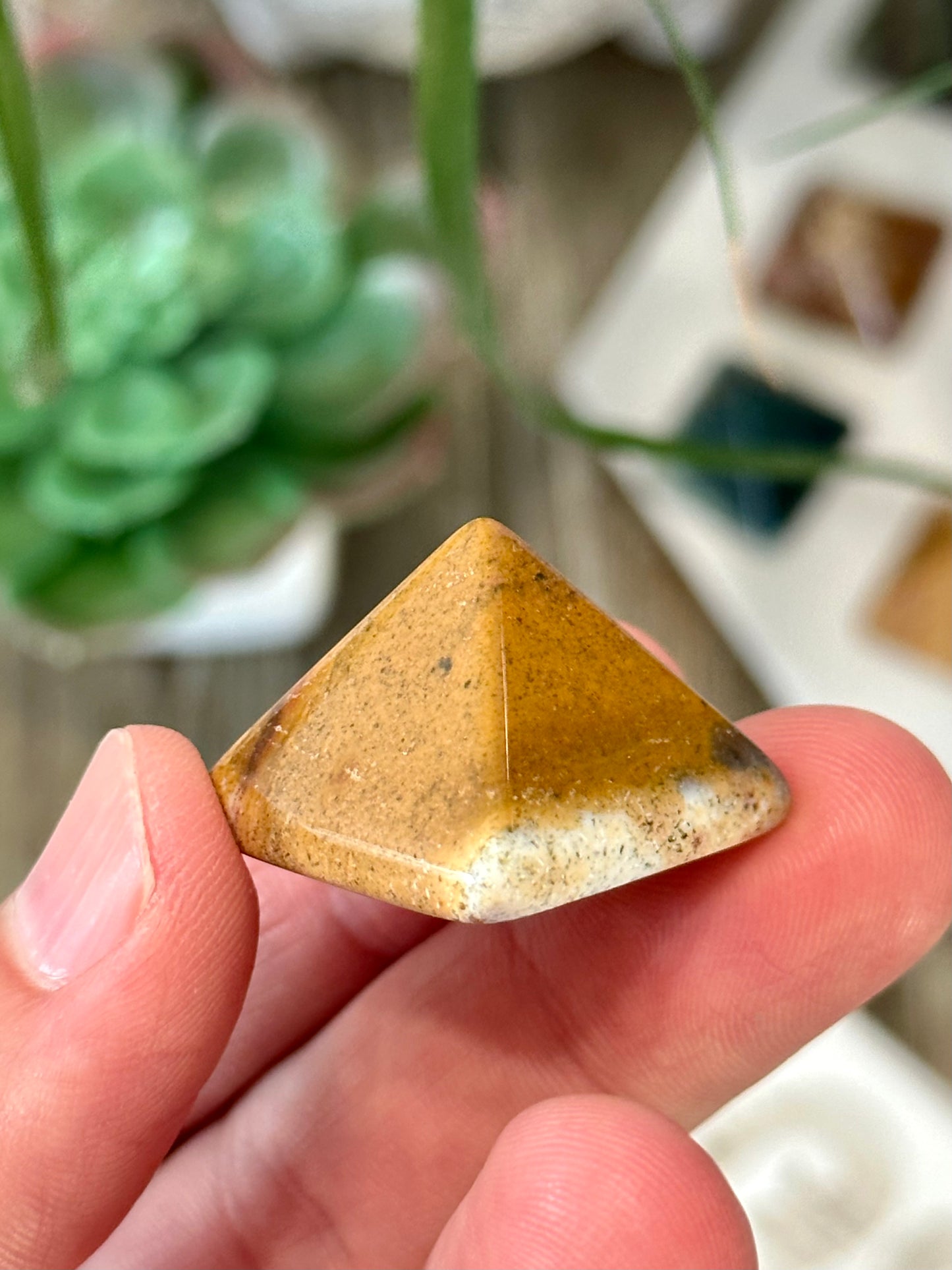 1 Inch Mini Ocean Jasper Pyramid