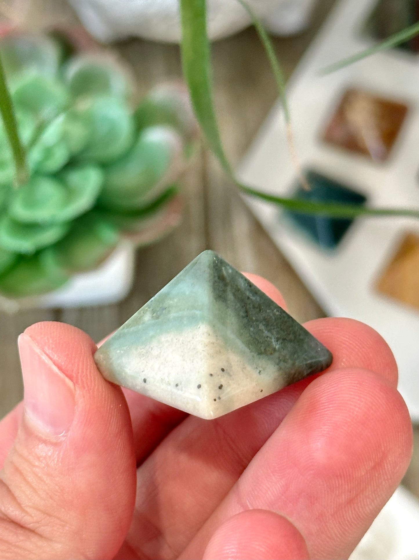 1 Inch Mini Ocean Jasper Pyramid