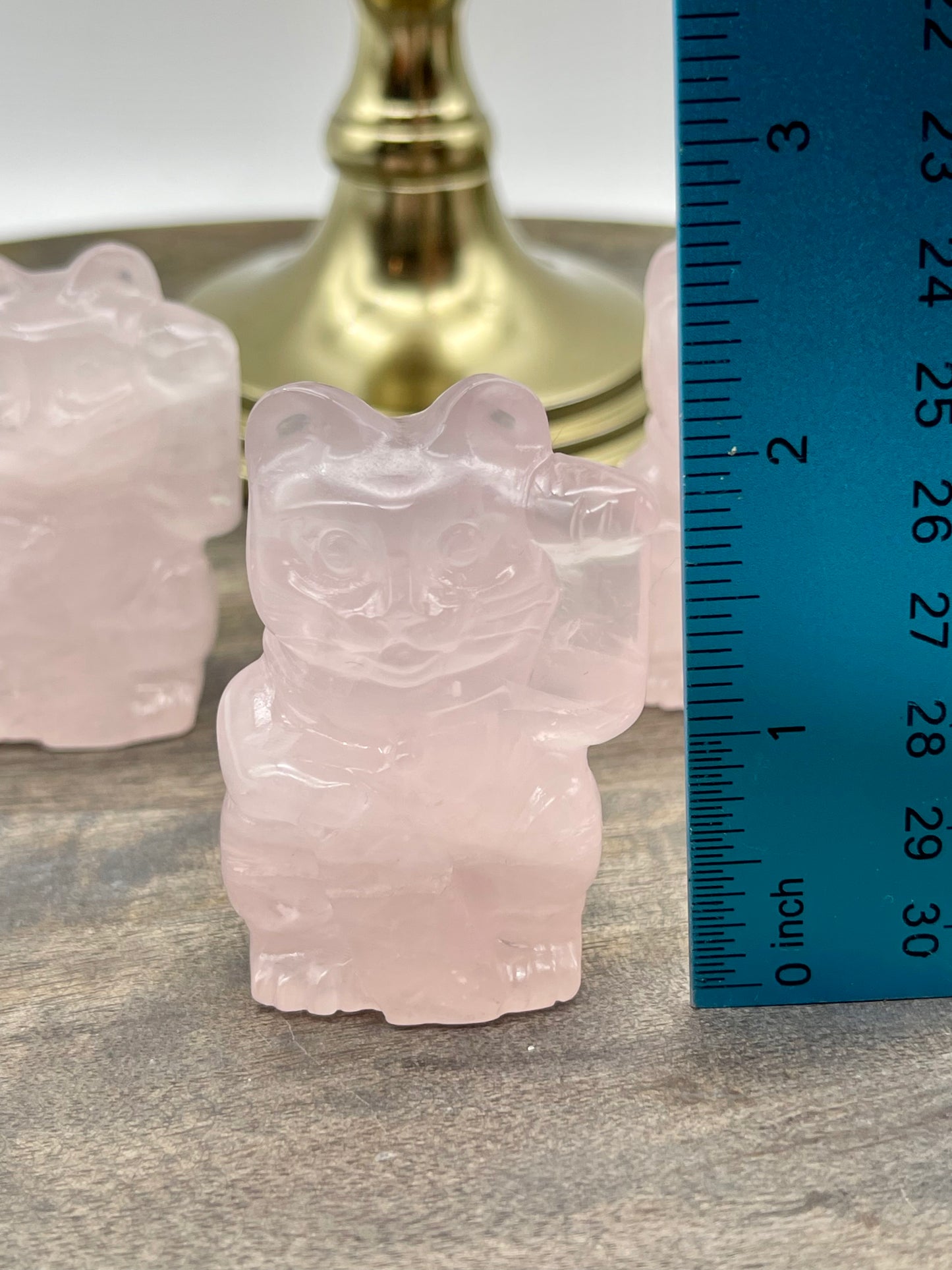 Rose Quartz Lucky Cat, Maneki Neko