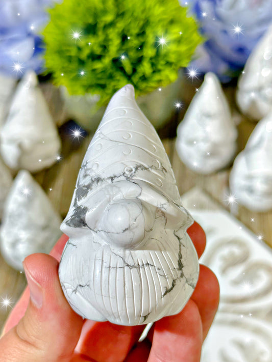 Small Howlite Gnome Carving