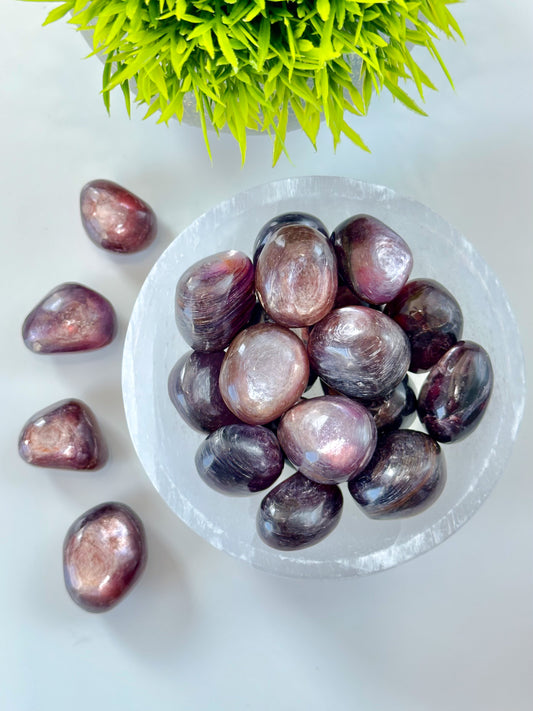 One Gem Lepidolite Tumbled Stone