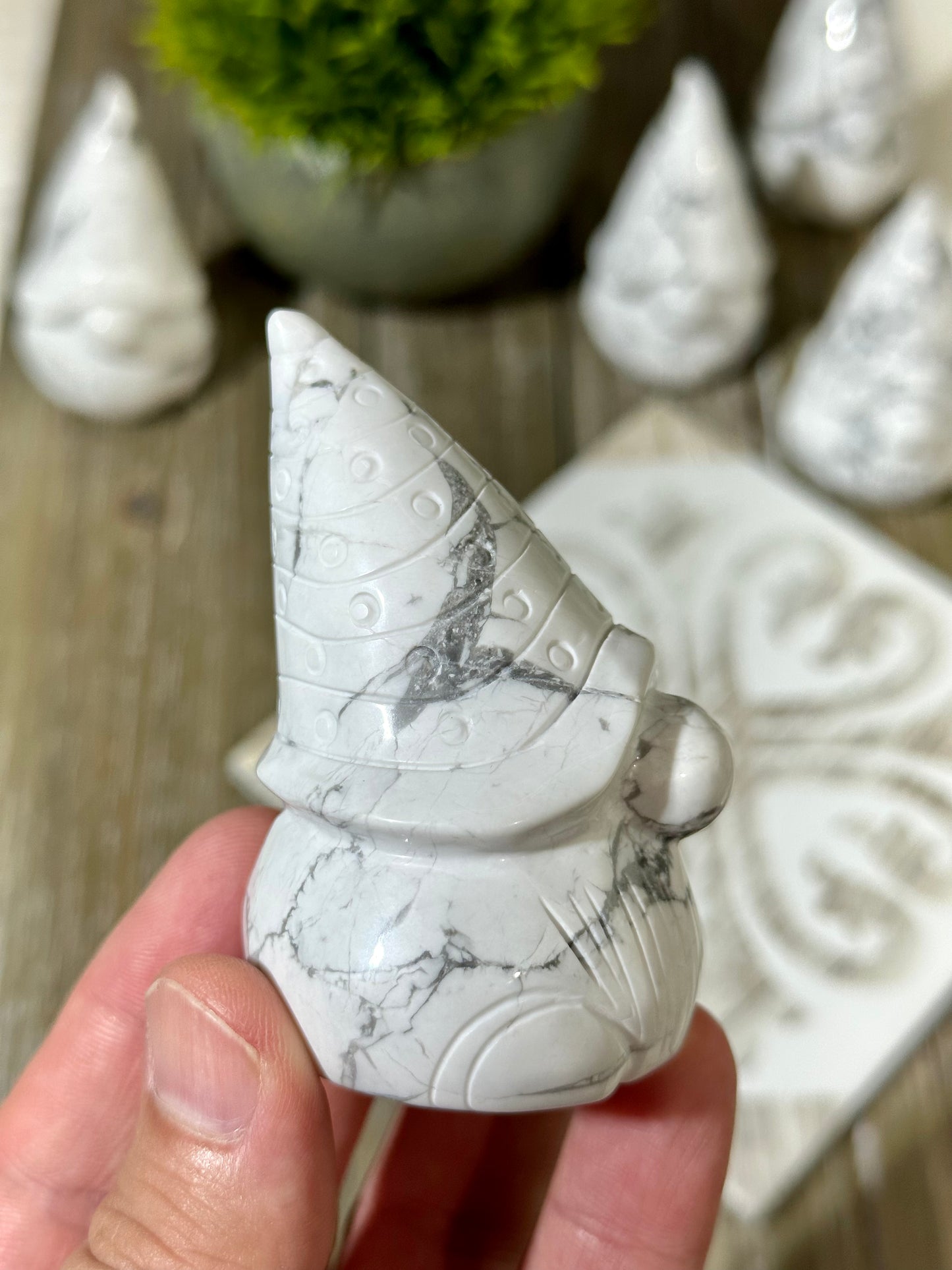 Small Howlite Gnome Carving