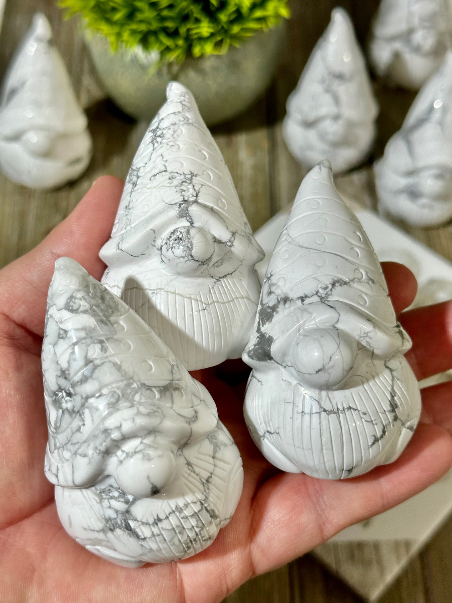 Small Howlite Gnome Carving